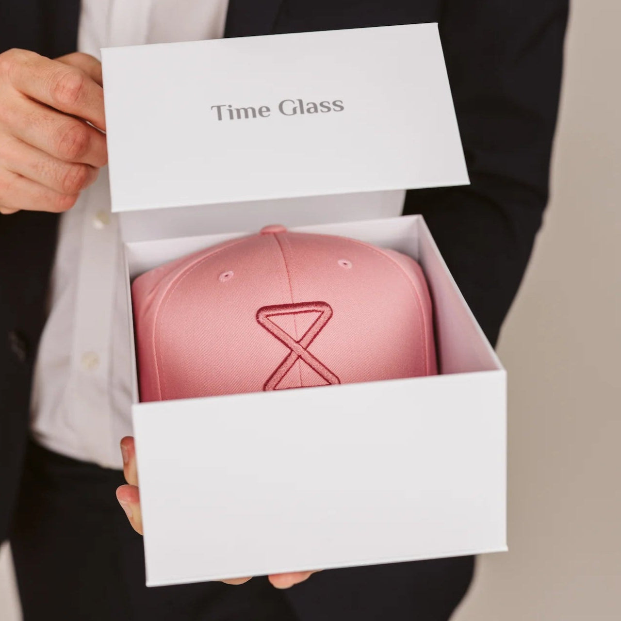 Time Glass Cap Pink Box